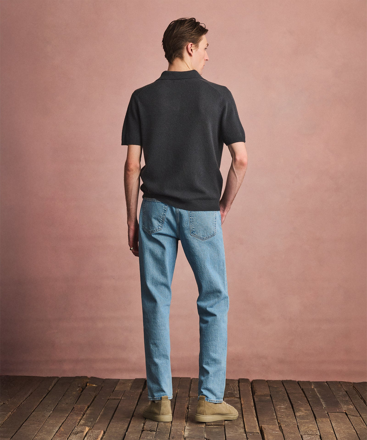 Lightweight Cashmere Short Sleeve Polo