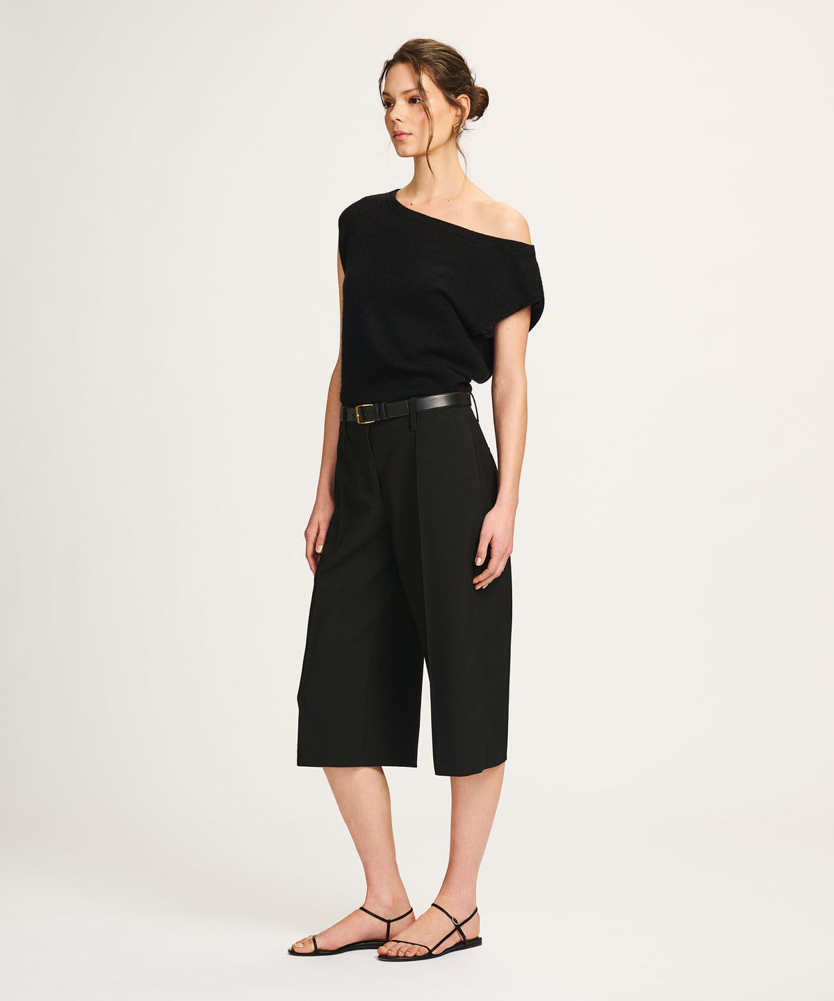 Lightweight Cashmere Off The Shoulder Tank