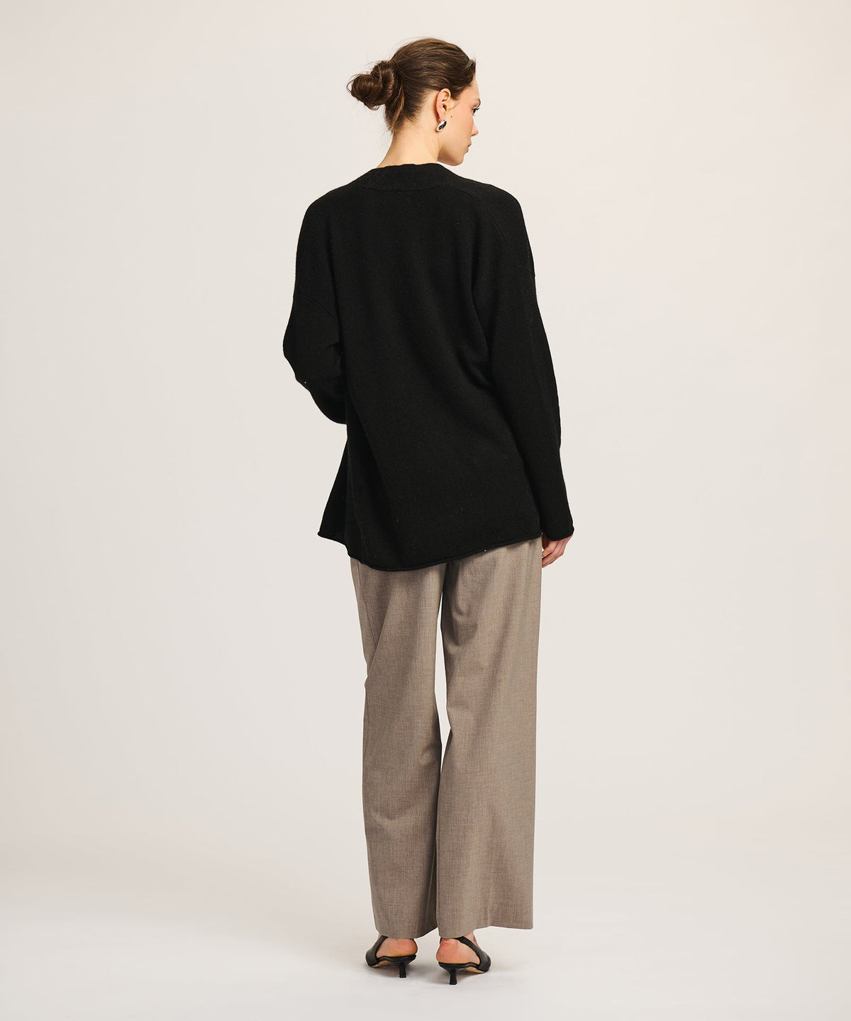 Lightweight Cashmere Open Front Cardigan
