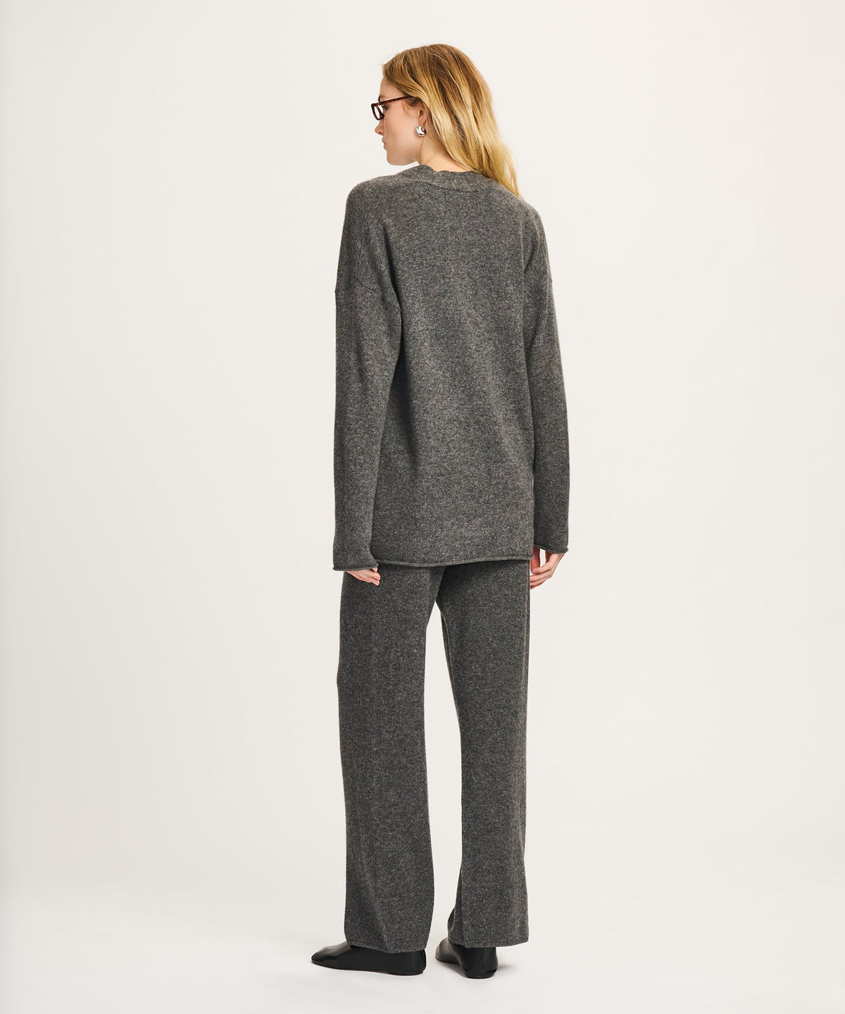Lightweight Cashmere Open Front Cardigan