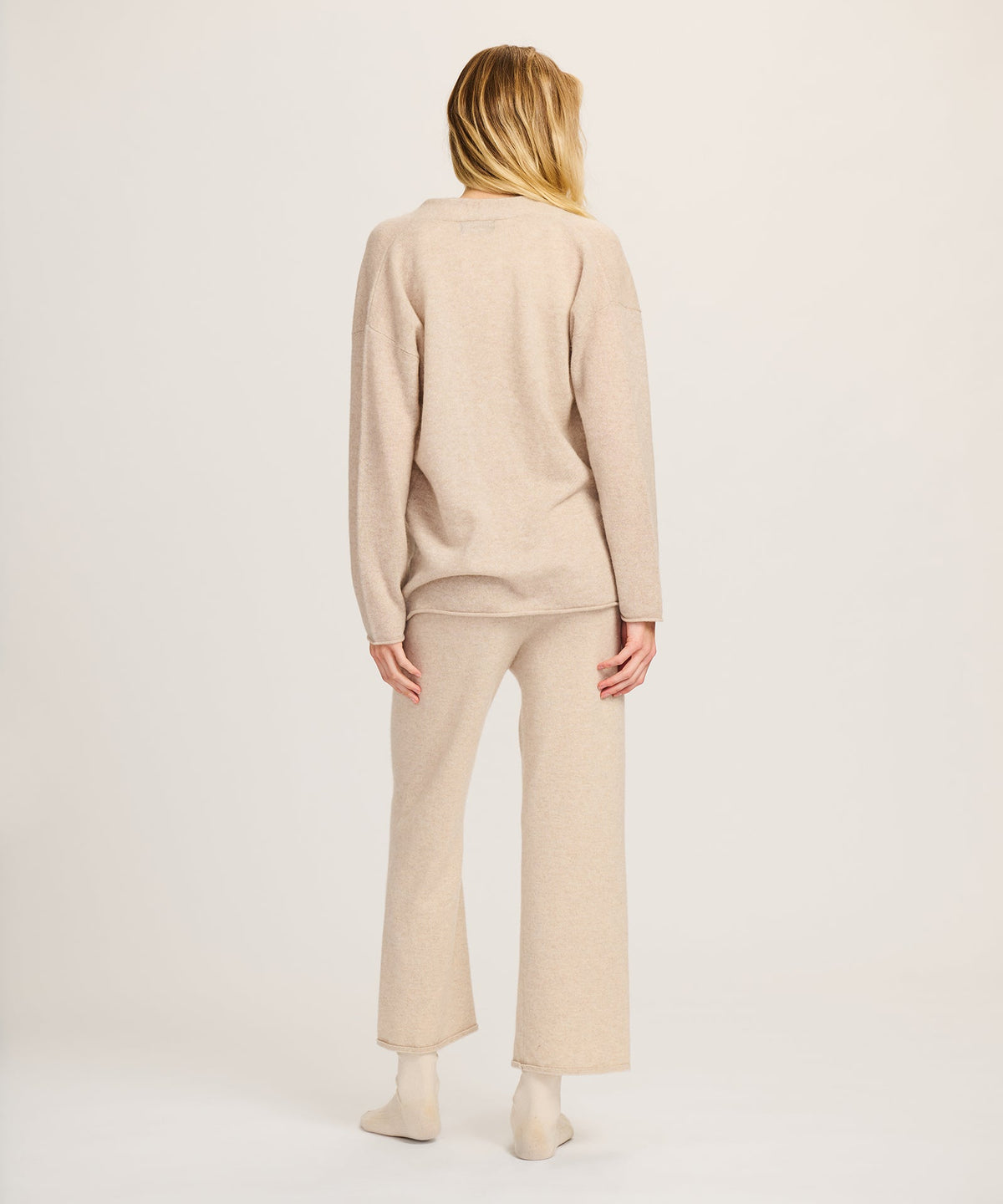 Lightweight Cashmere Open Front Cardigan