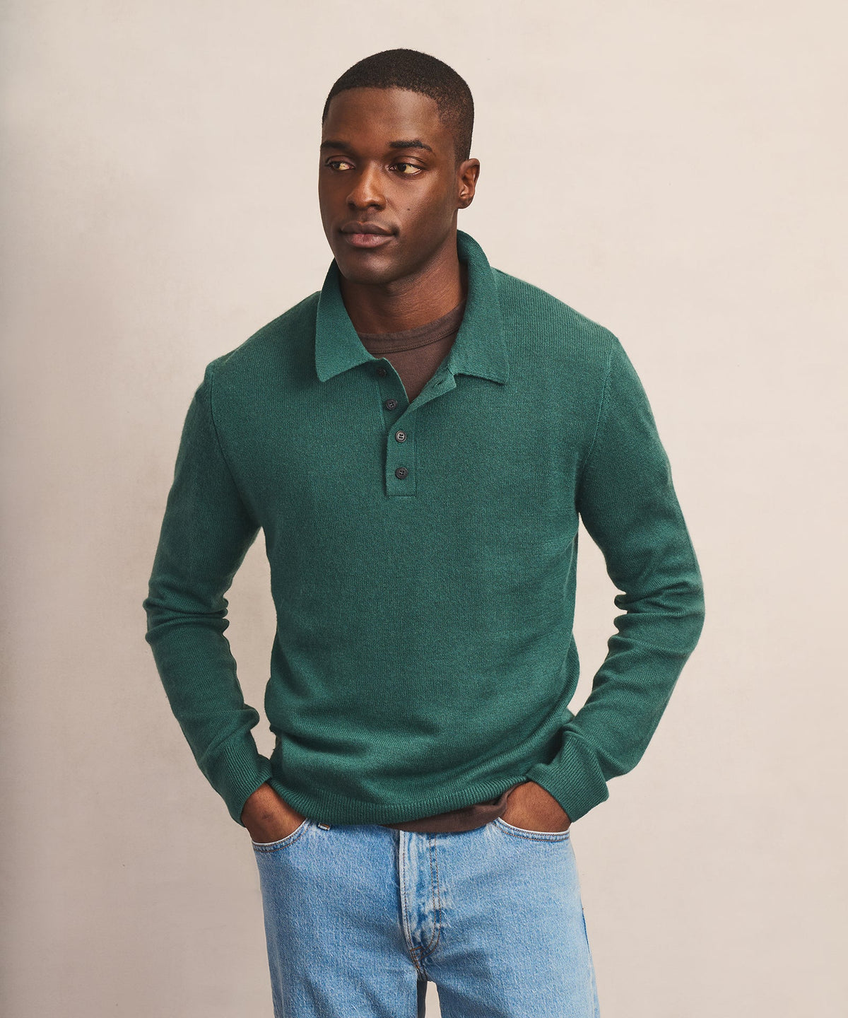 Lightweight Cashmere Polo
