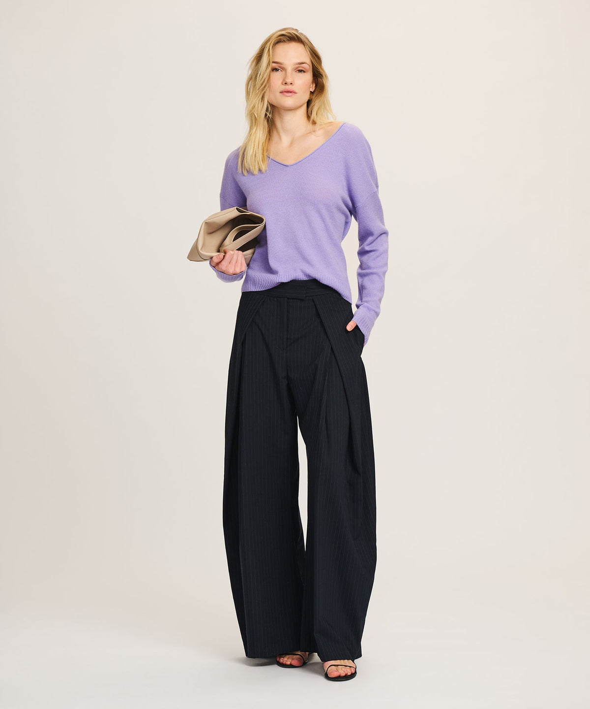 Lightweight Cashmere V-Neck Sweater
