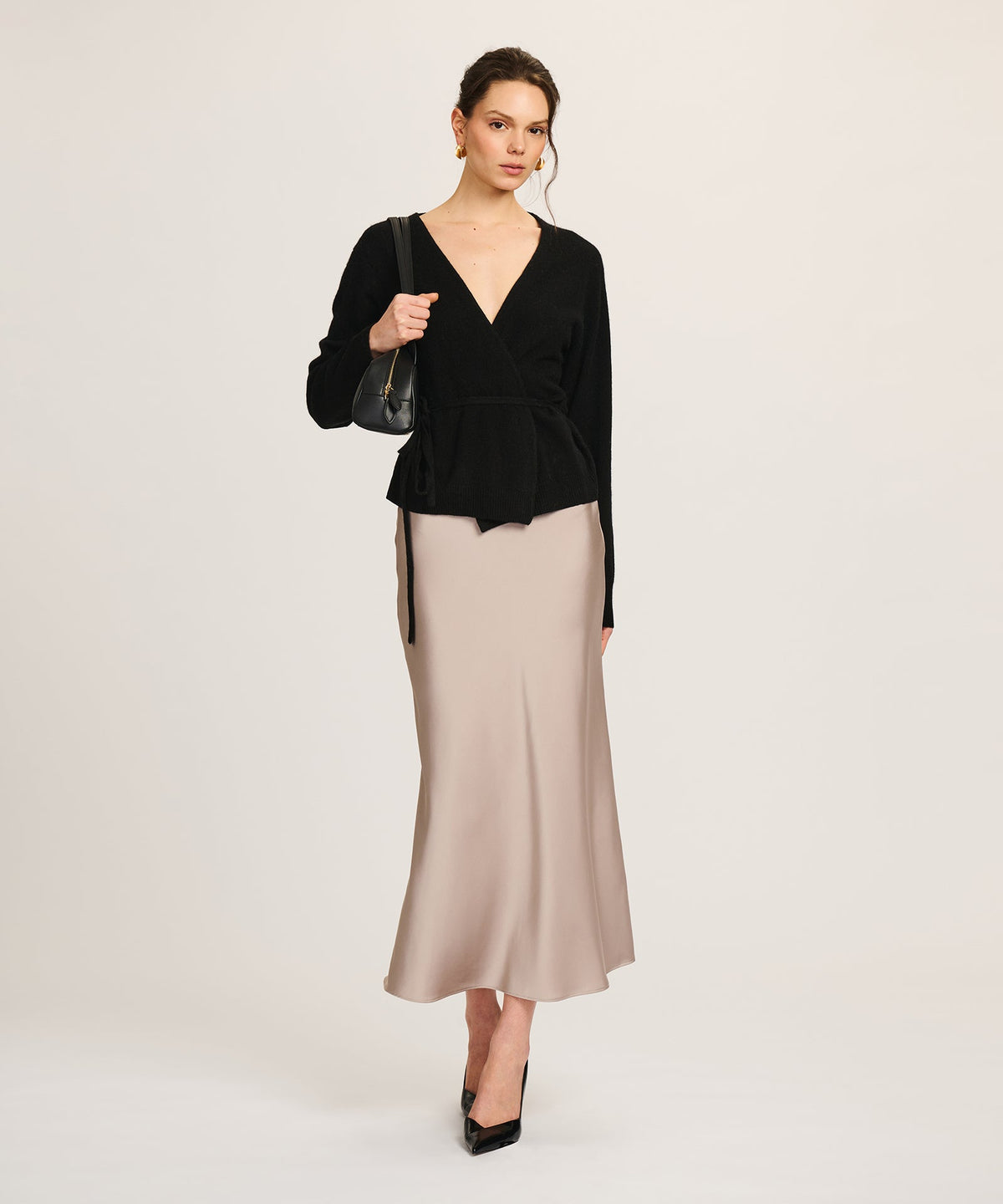 Lightweight Cashmere Wrap Top