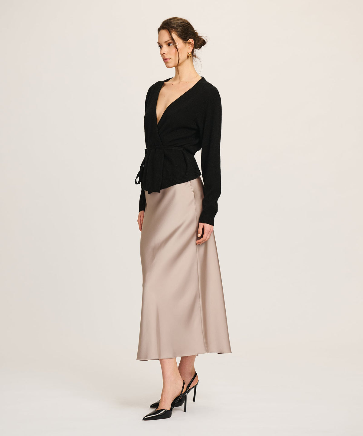 Lightweight Cashmere Wrap Top