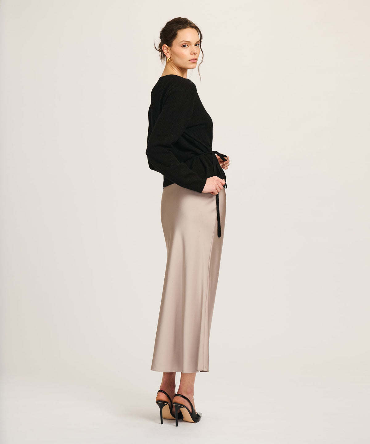 Lightweight Cashmere Wrap Top