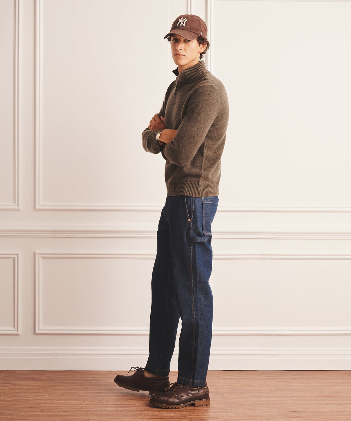 Luxe Cashmere Button Pullover Sweater