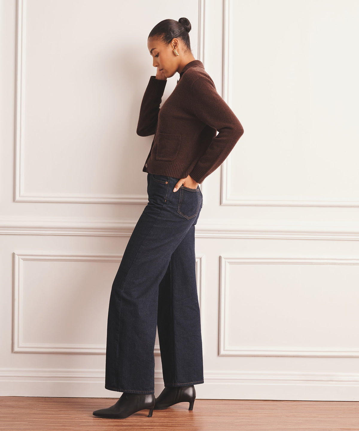 Collared Cashmere Cardigan