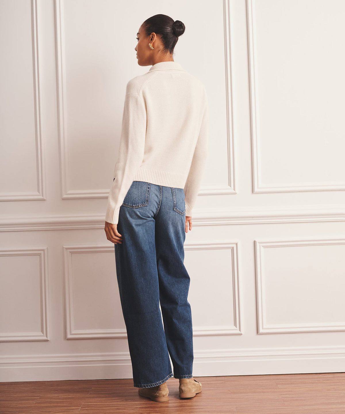Collared Cashmere Cardigan