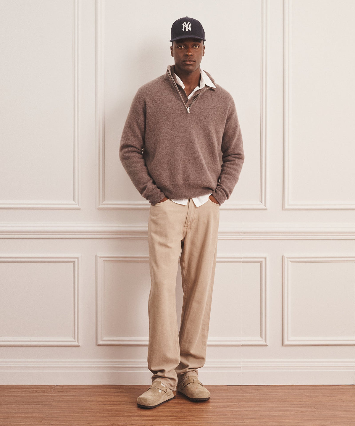 Luxe Cashmere Double Faced Quarter Zip