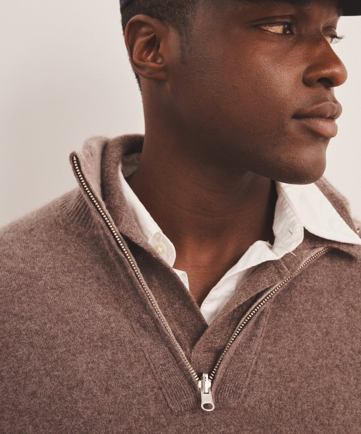 Luxe Cashmere Double Faced Quarter Zip