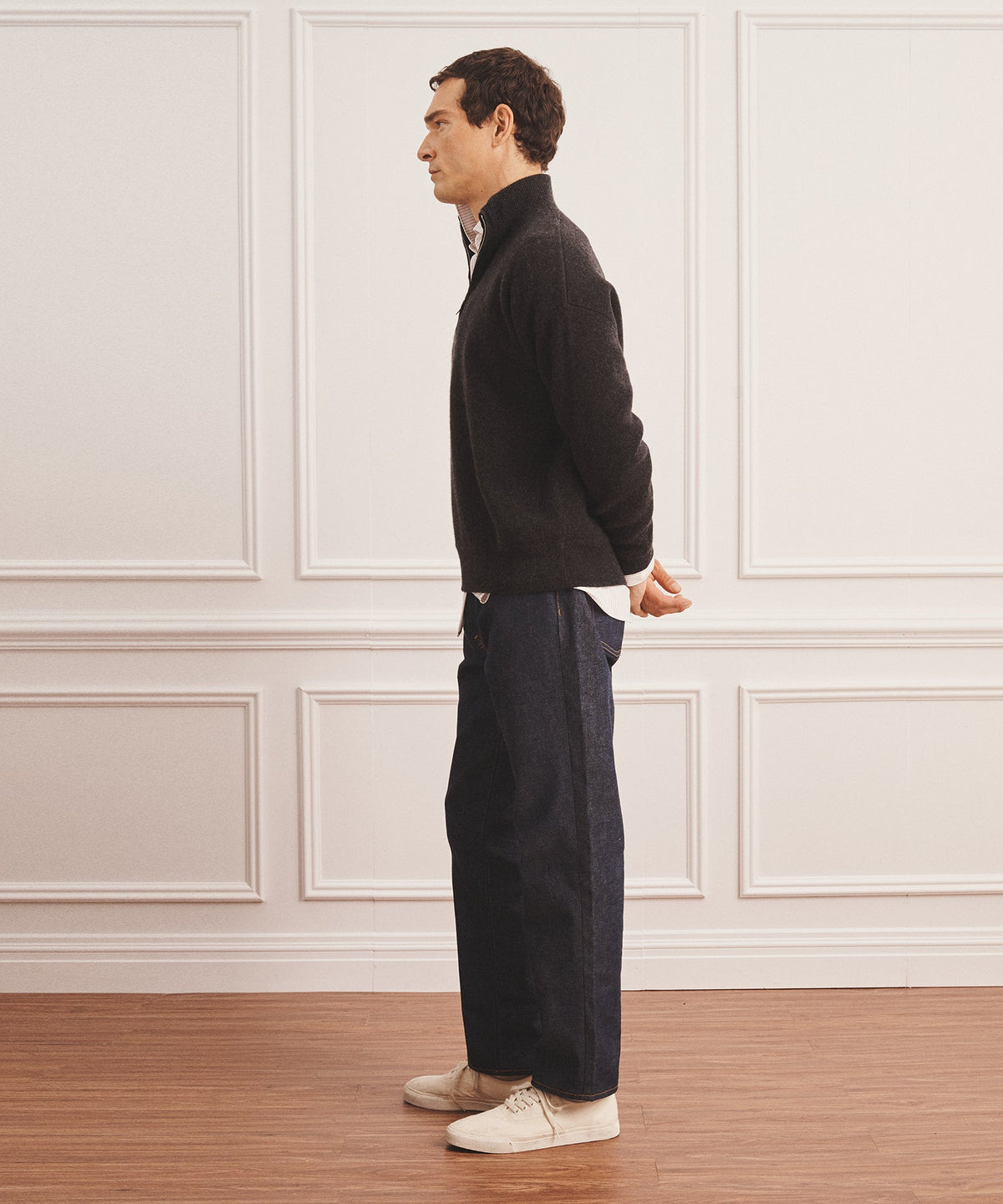 Luxe Cashmere Double Faced Quarter Zip