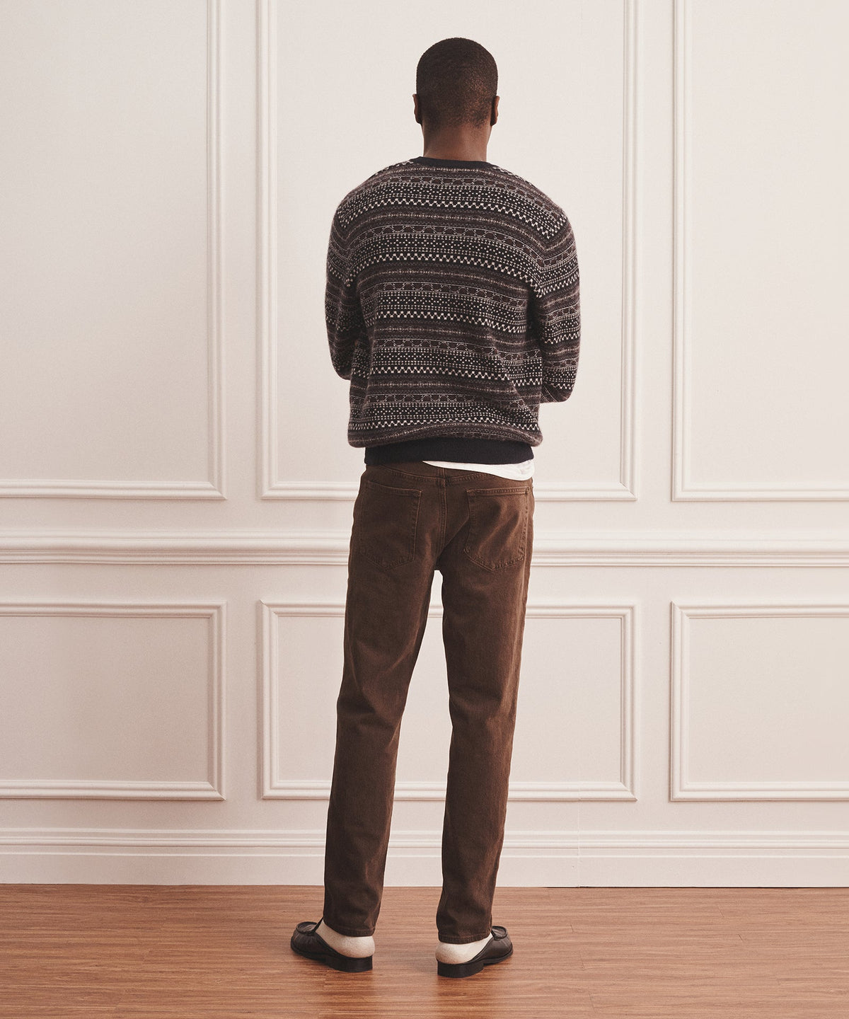 Luxe Cashmere Jacquard Fair Isle Crewneck Sweater