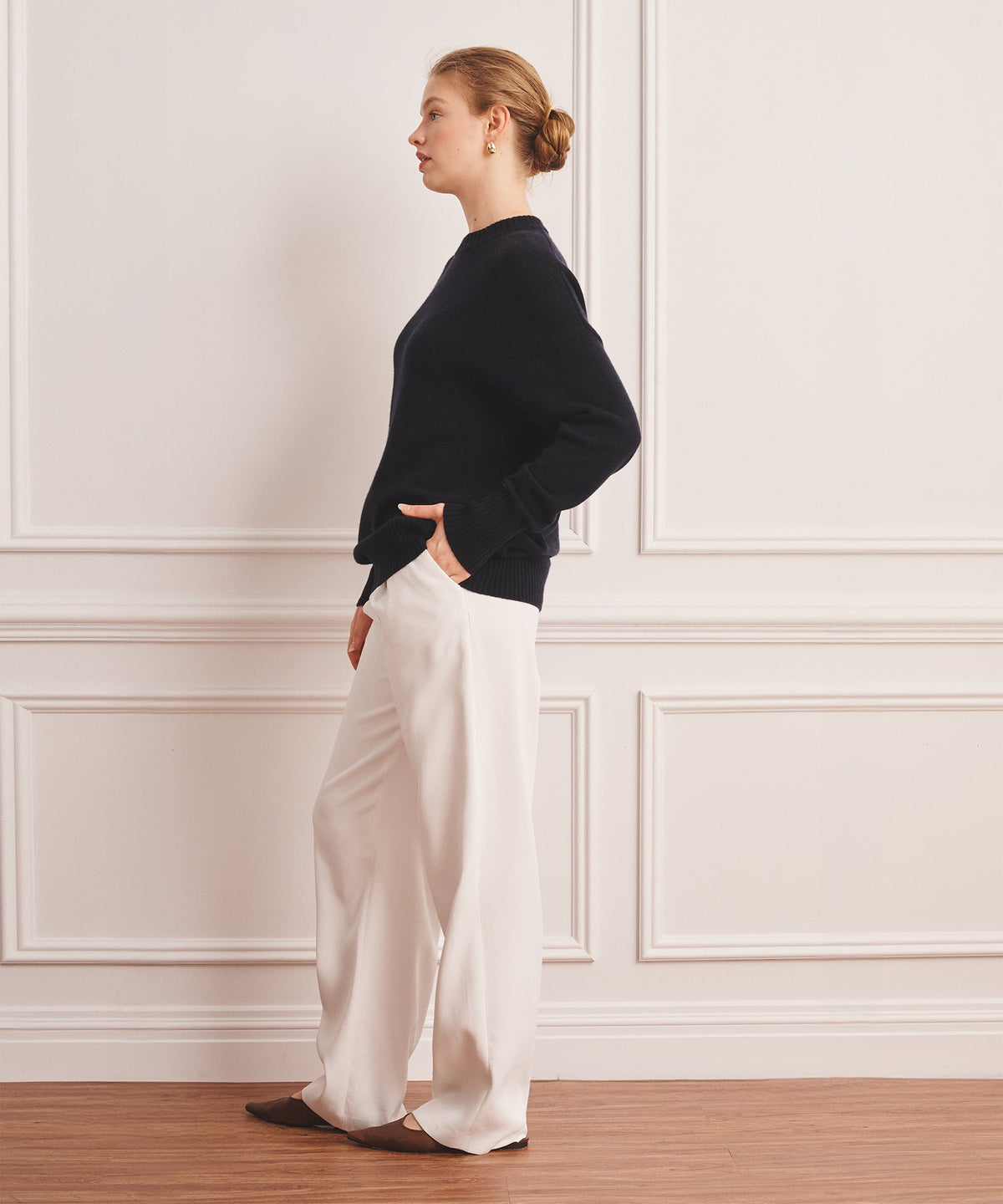 Luxe Cashmere Oversized Crewneck Sweater