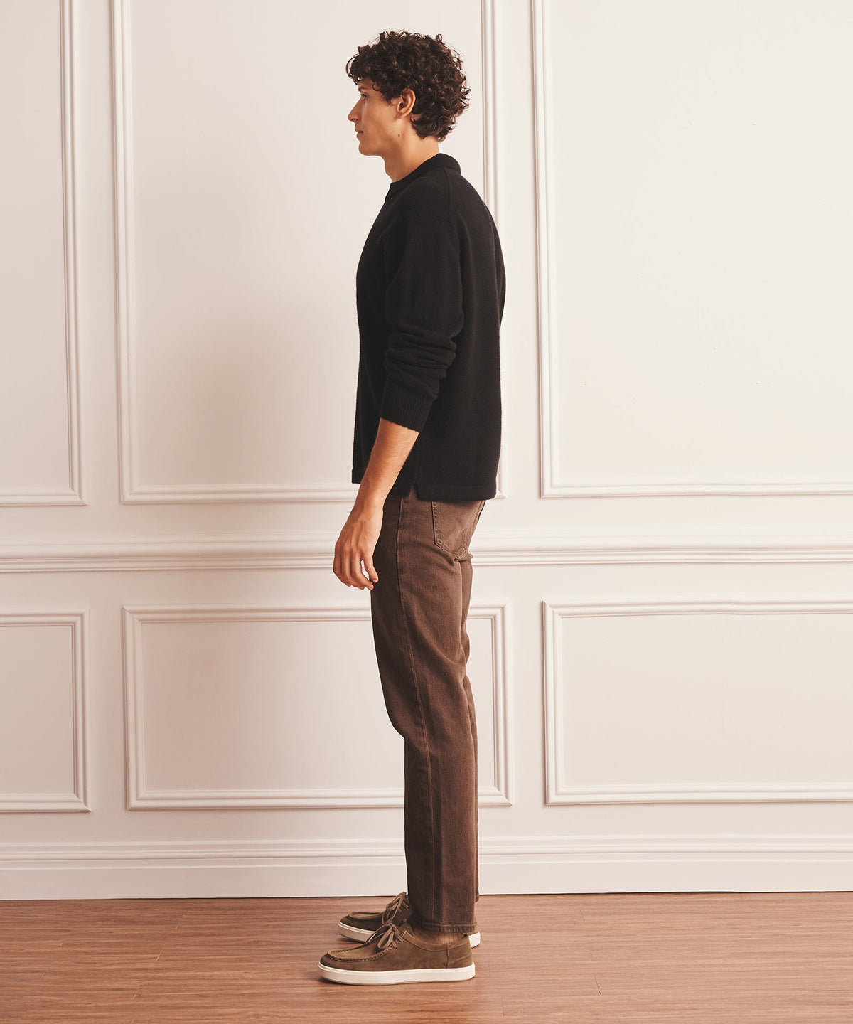 Luxe Cashmere Polo Sweater