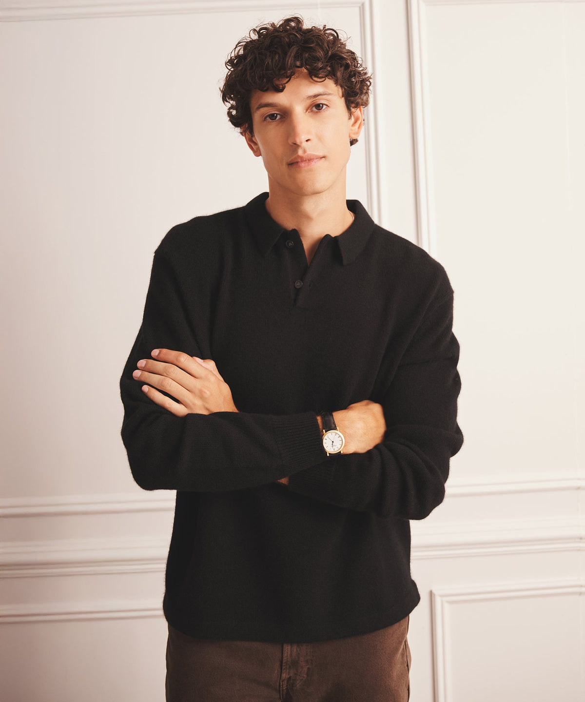 Luxe Cashmere Polo Sweater