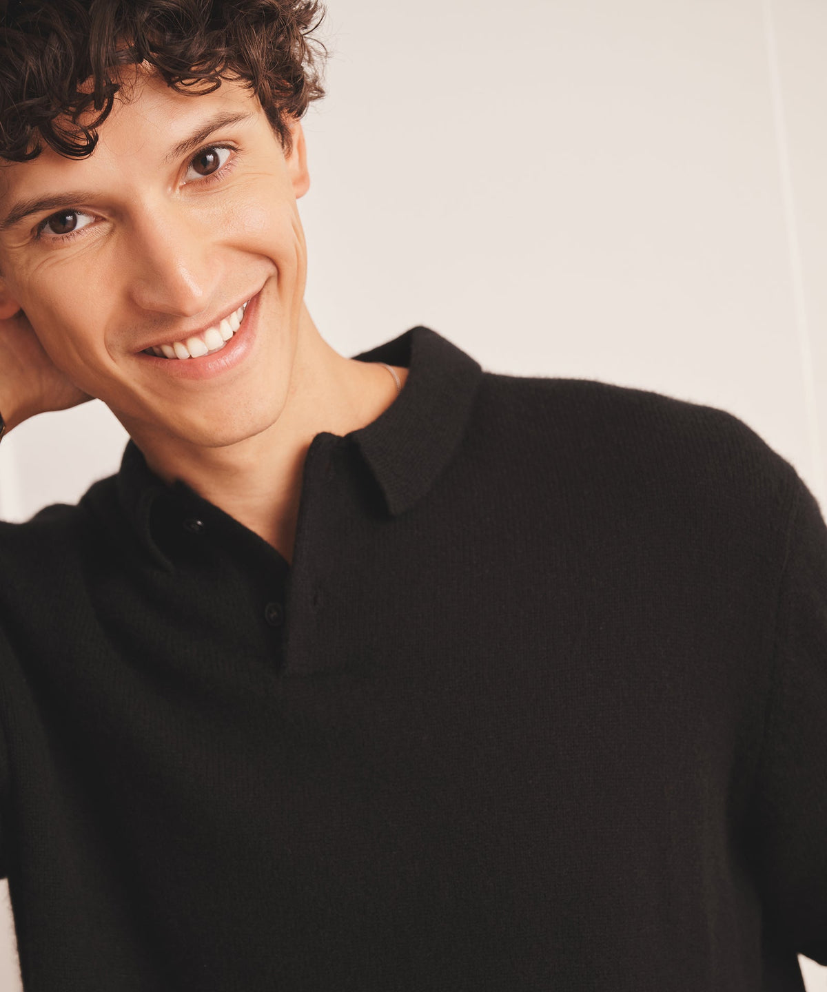 Luxe Cashmere Polo Sweater