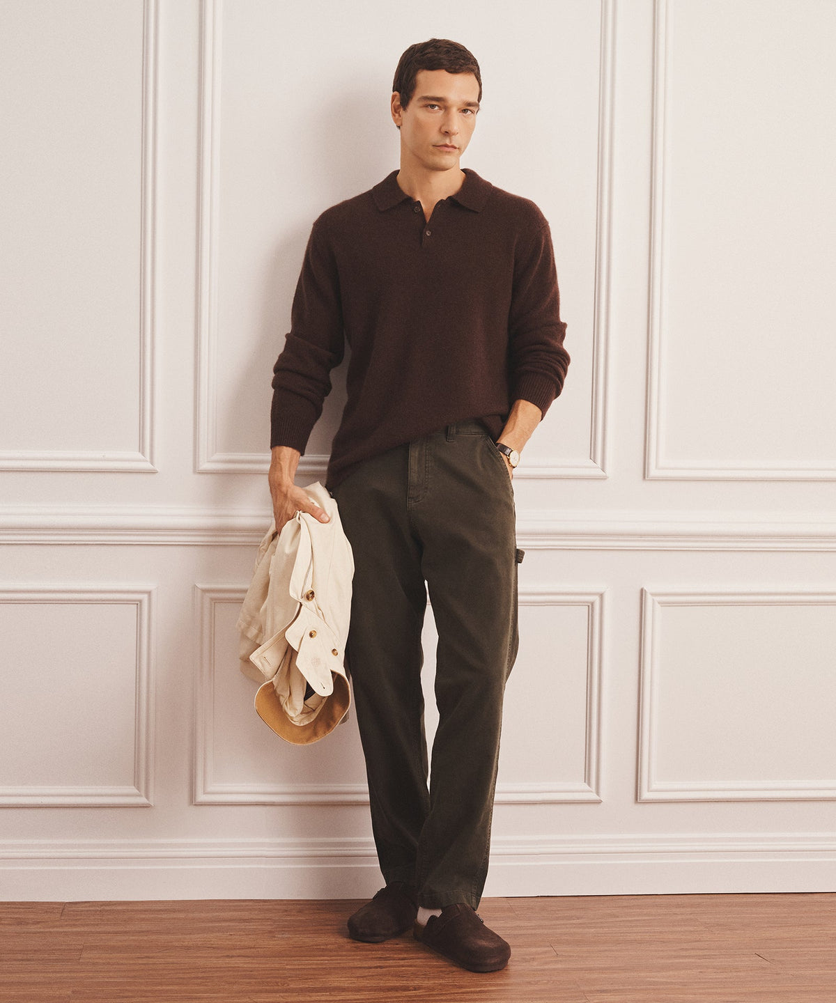 Luxe Cashmere Polo Sweater