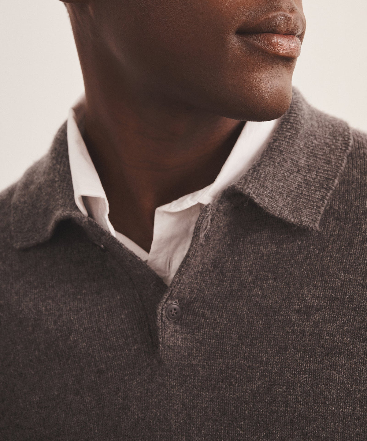 Luxe Cashmere Polo Sweater