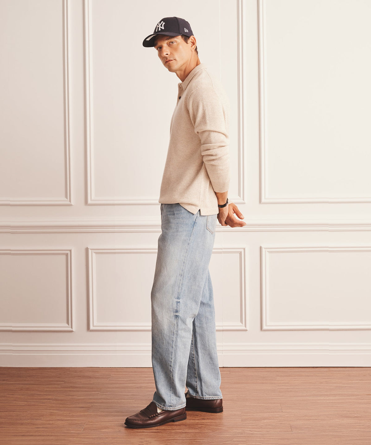 Luxe Cashmere Polo Sweater
