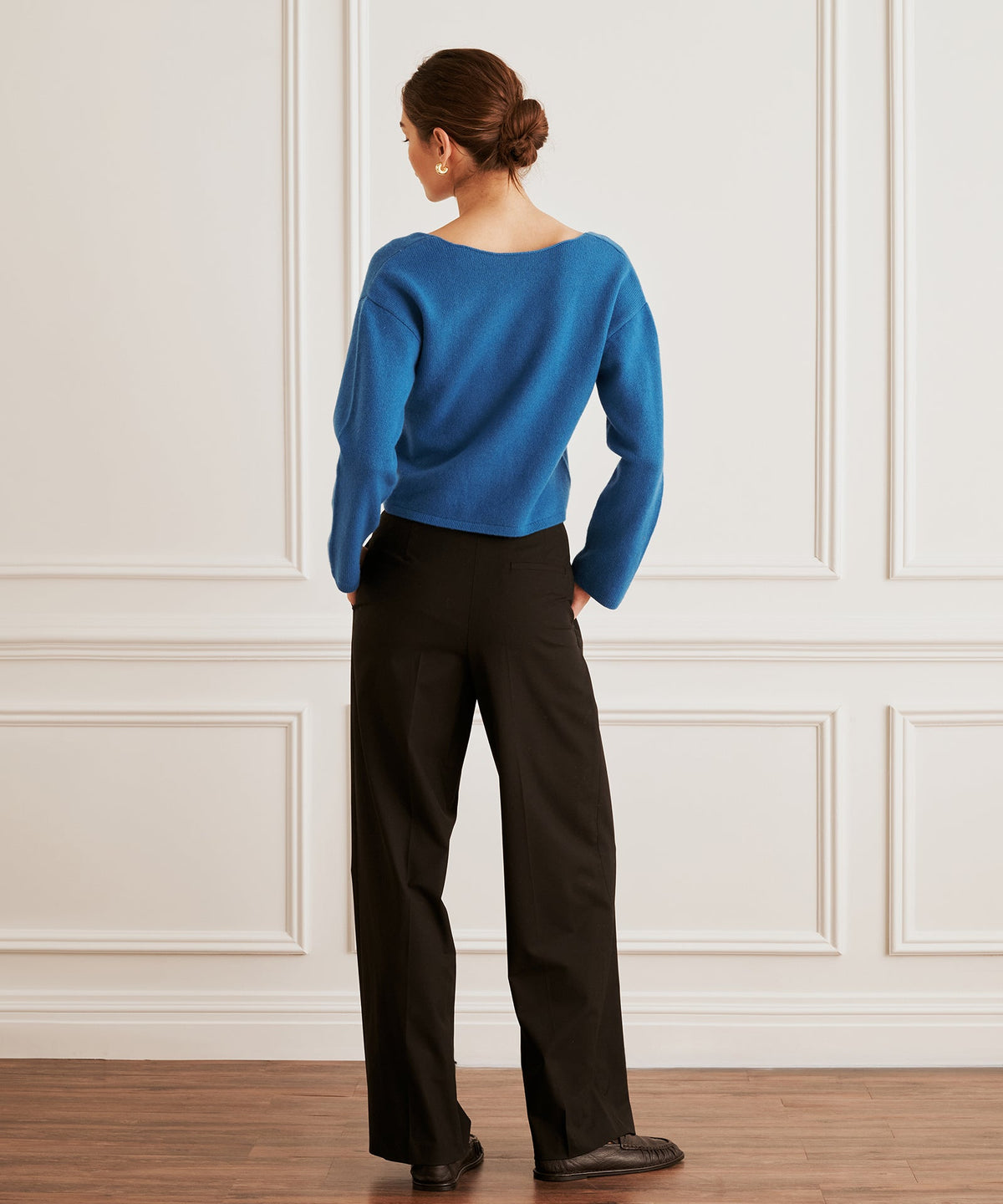 Reversible Cashmere Boatneck Sweater