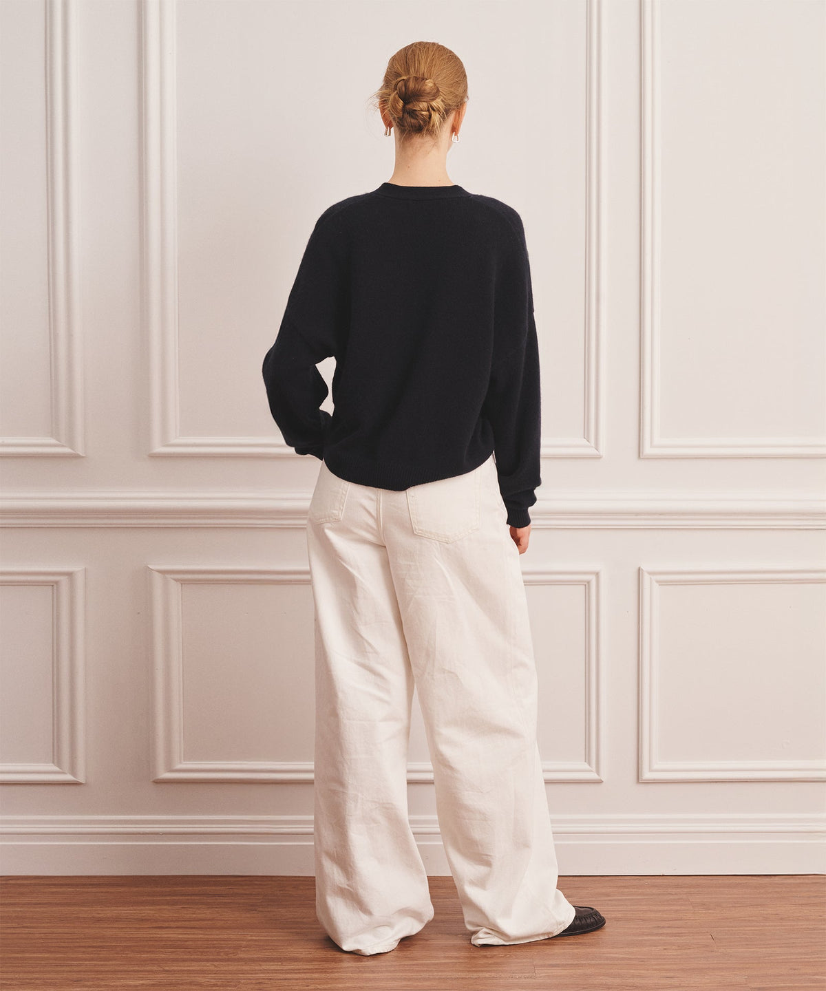 Luxe Cashmere V-Neck Bomber Cardigan