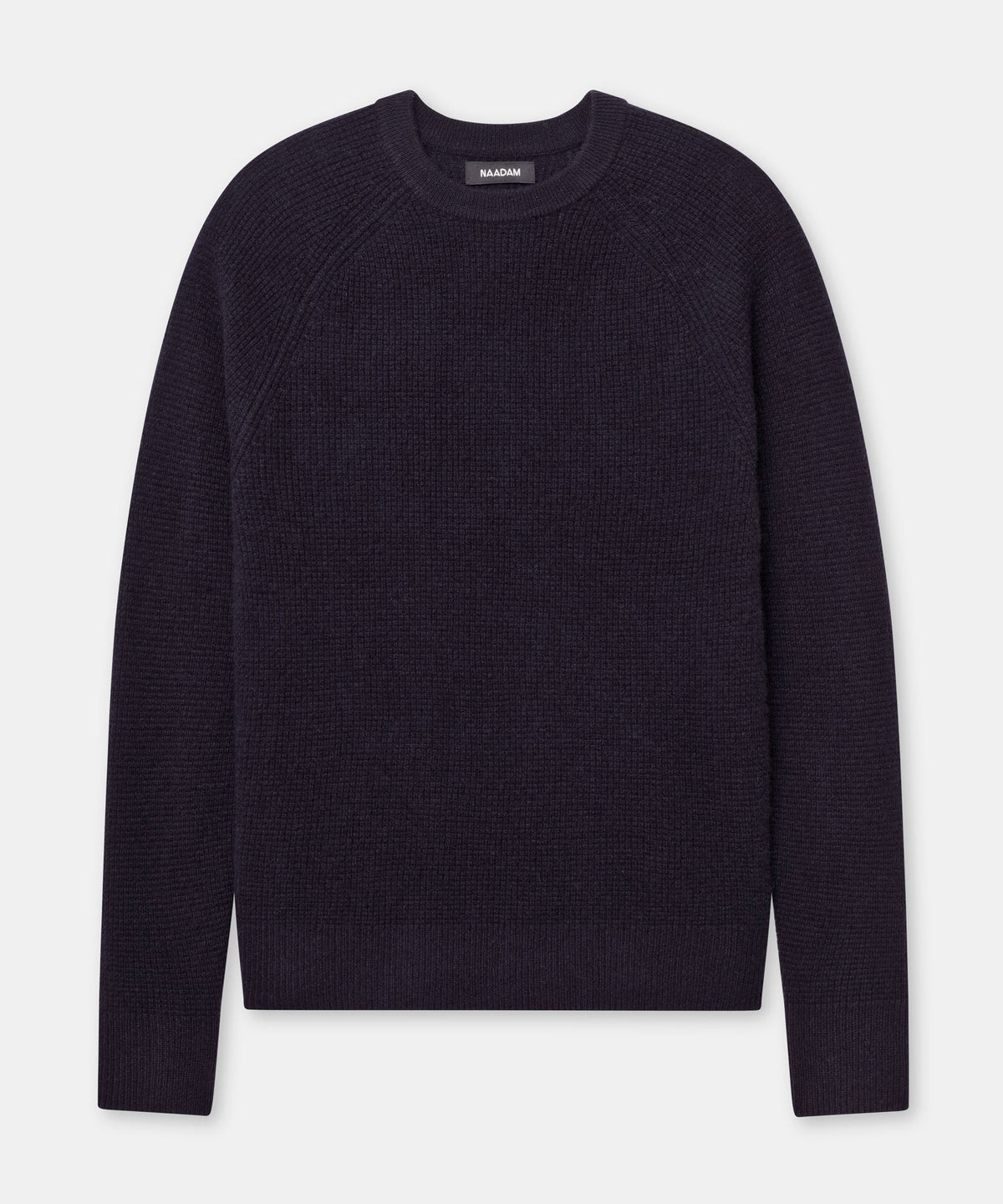 Cashmere Waffle Crewneck Sweater