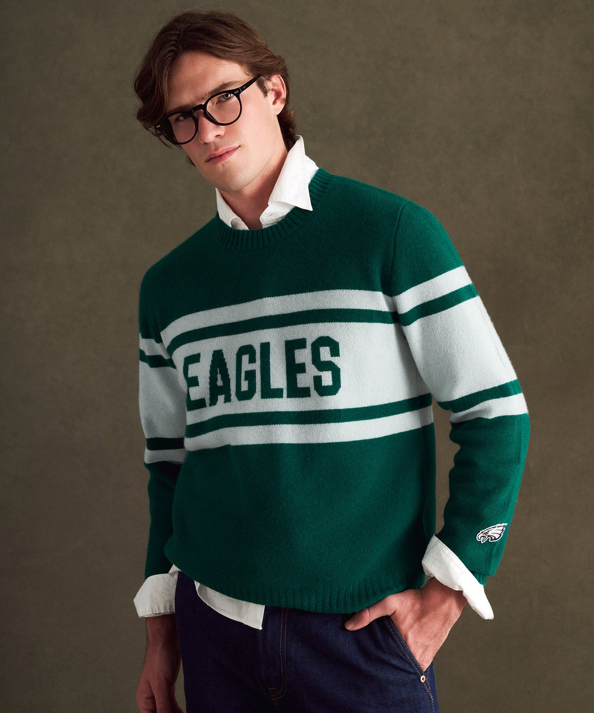 NFL Luxe Cashmere Crewneck Sweater