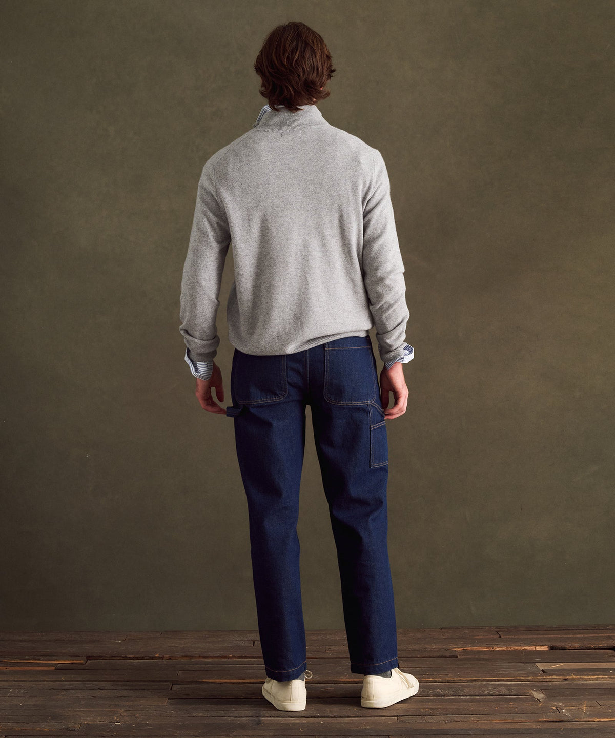 NFL Signature Cashmere Color Blocked Quarter Zip