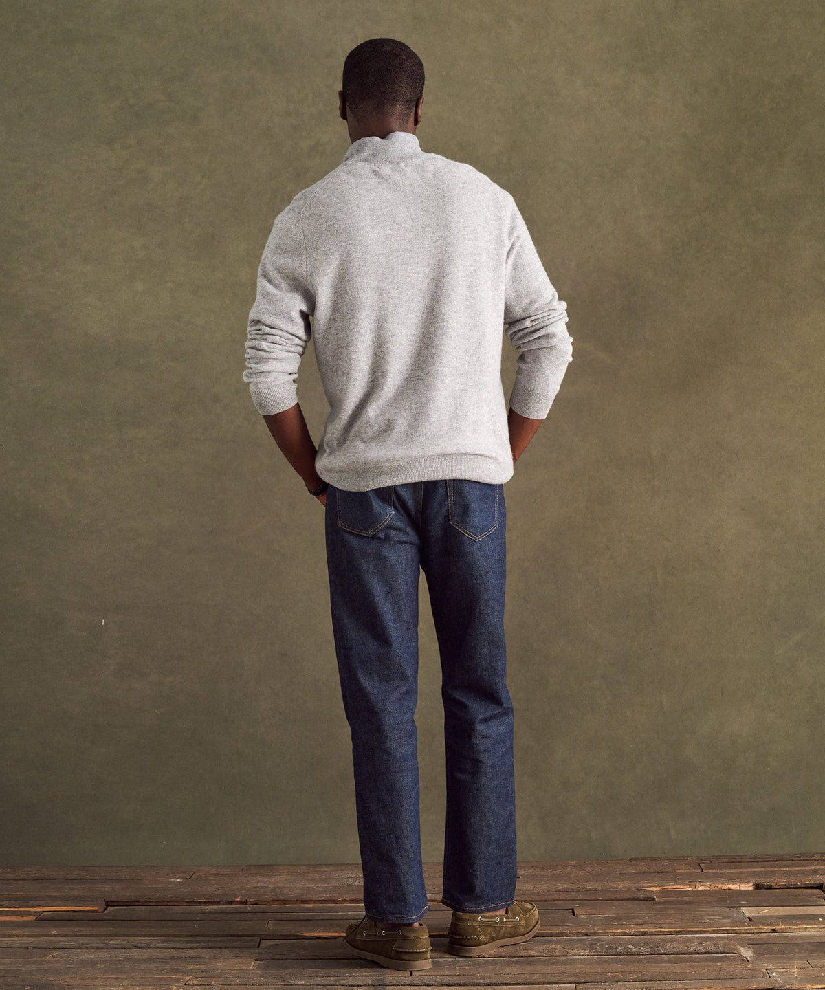 NFL Signature Cashmere Color Blocked Quarter Zip