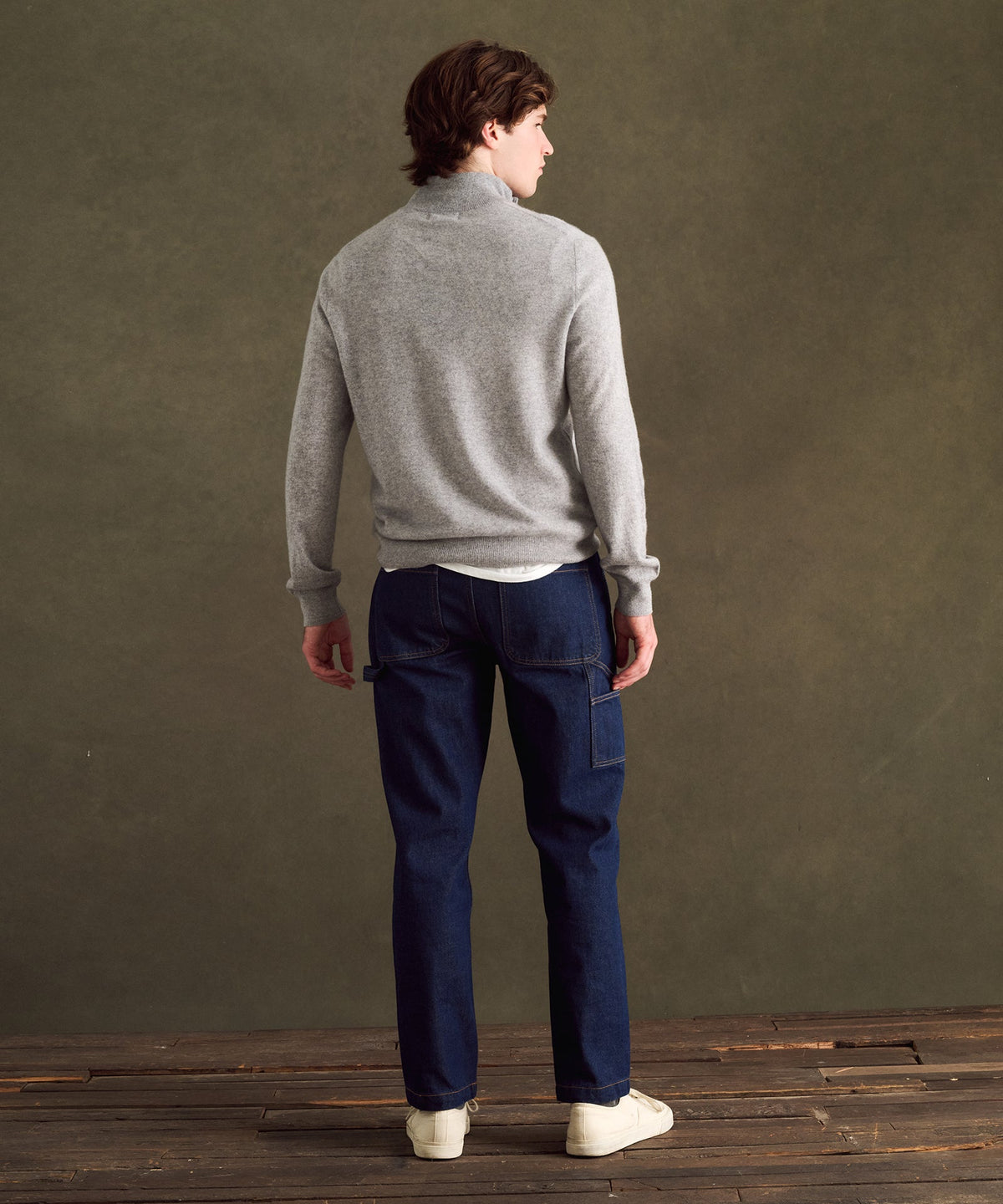 NFL Signature Cashmere Color Blocked Quarter Zip