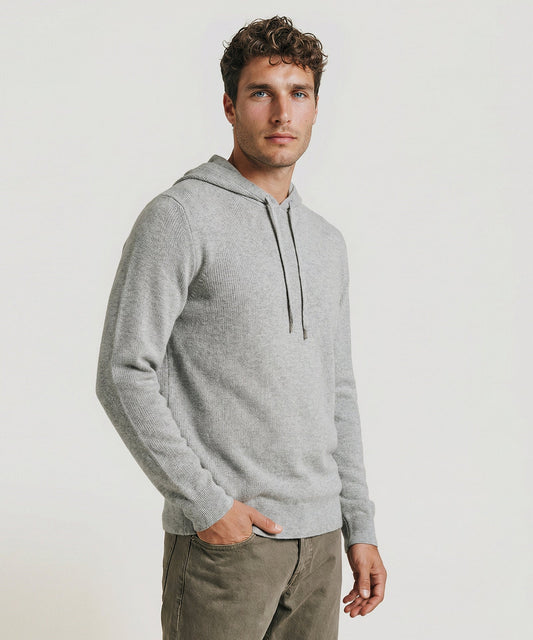 Cotton Cashmere Waffle Hoodie