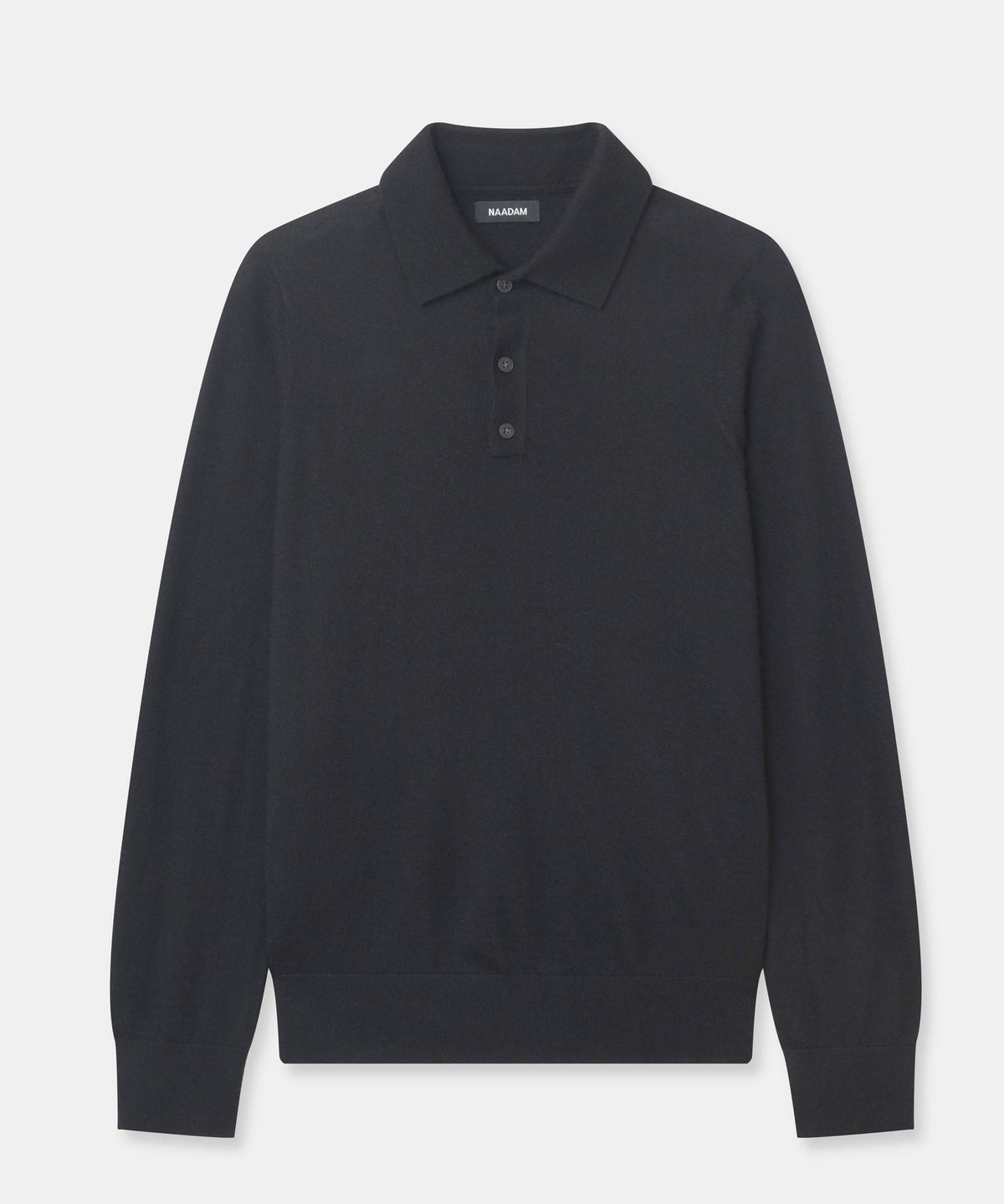 Super Fine Cashmere Long Sleeve Polo