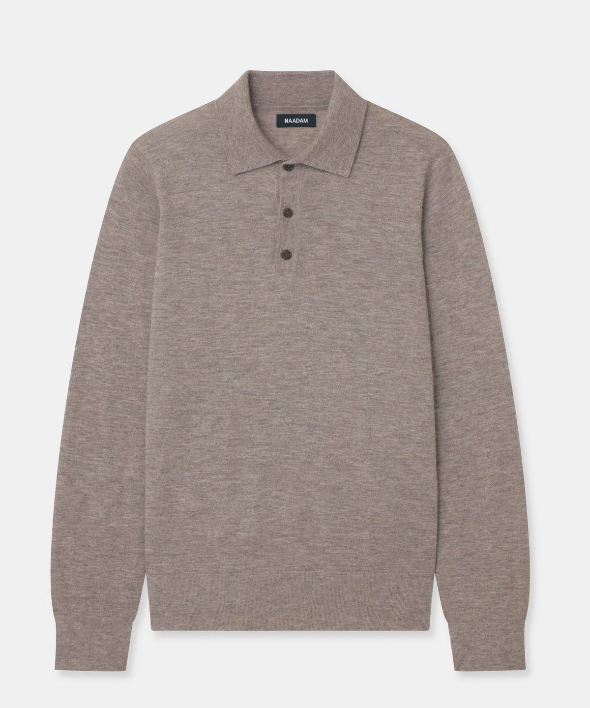 Super Fine Cashmere Long Sleeve Polo