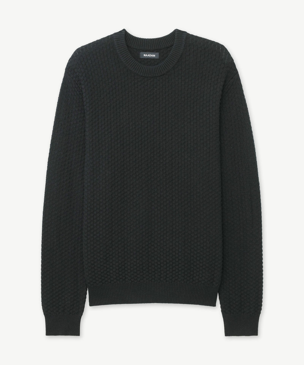 Cotton Cashmere Textured Crewneck