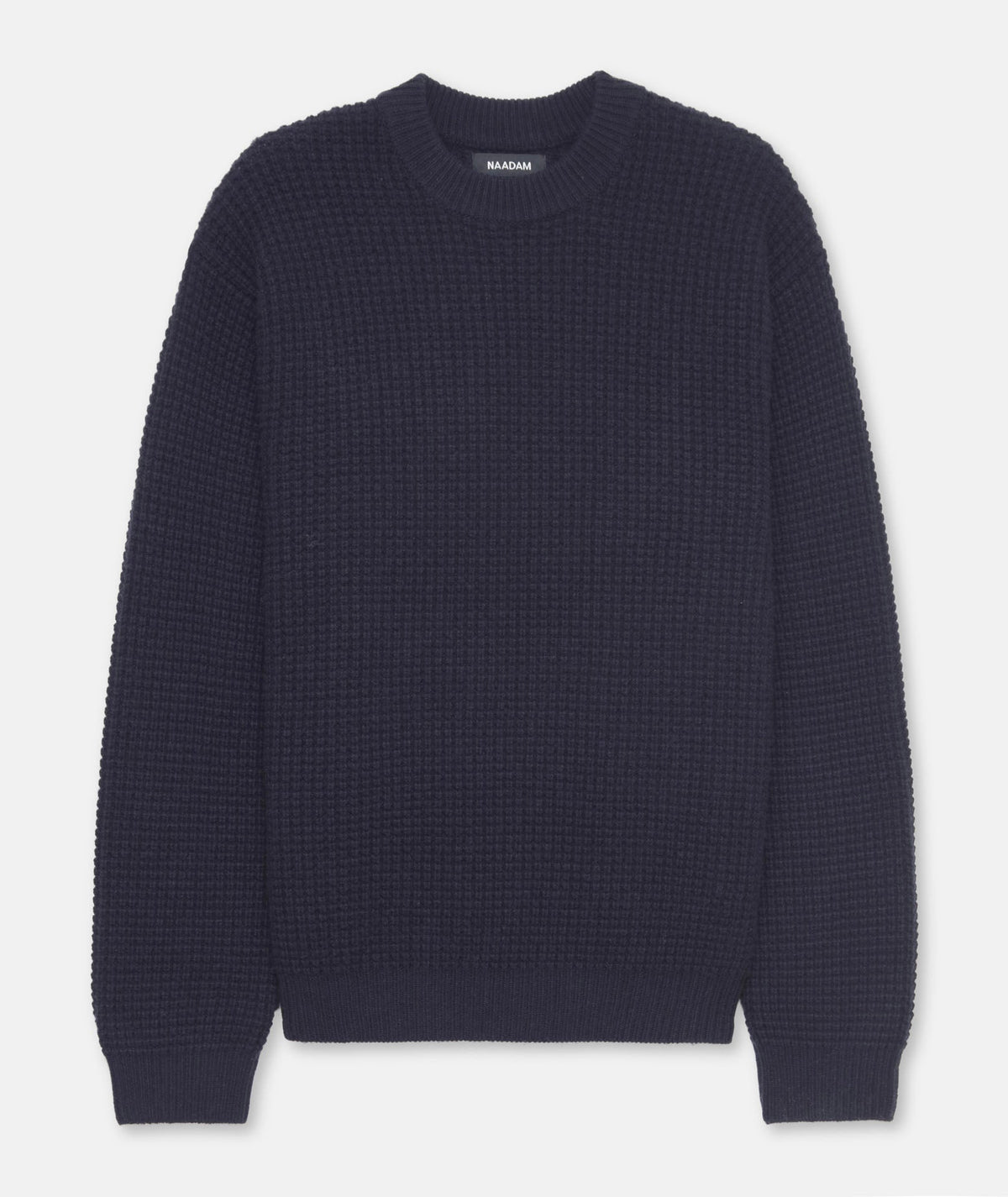 Cashmino Waffle Crewneck Sweater