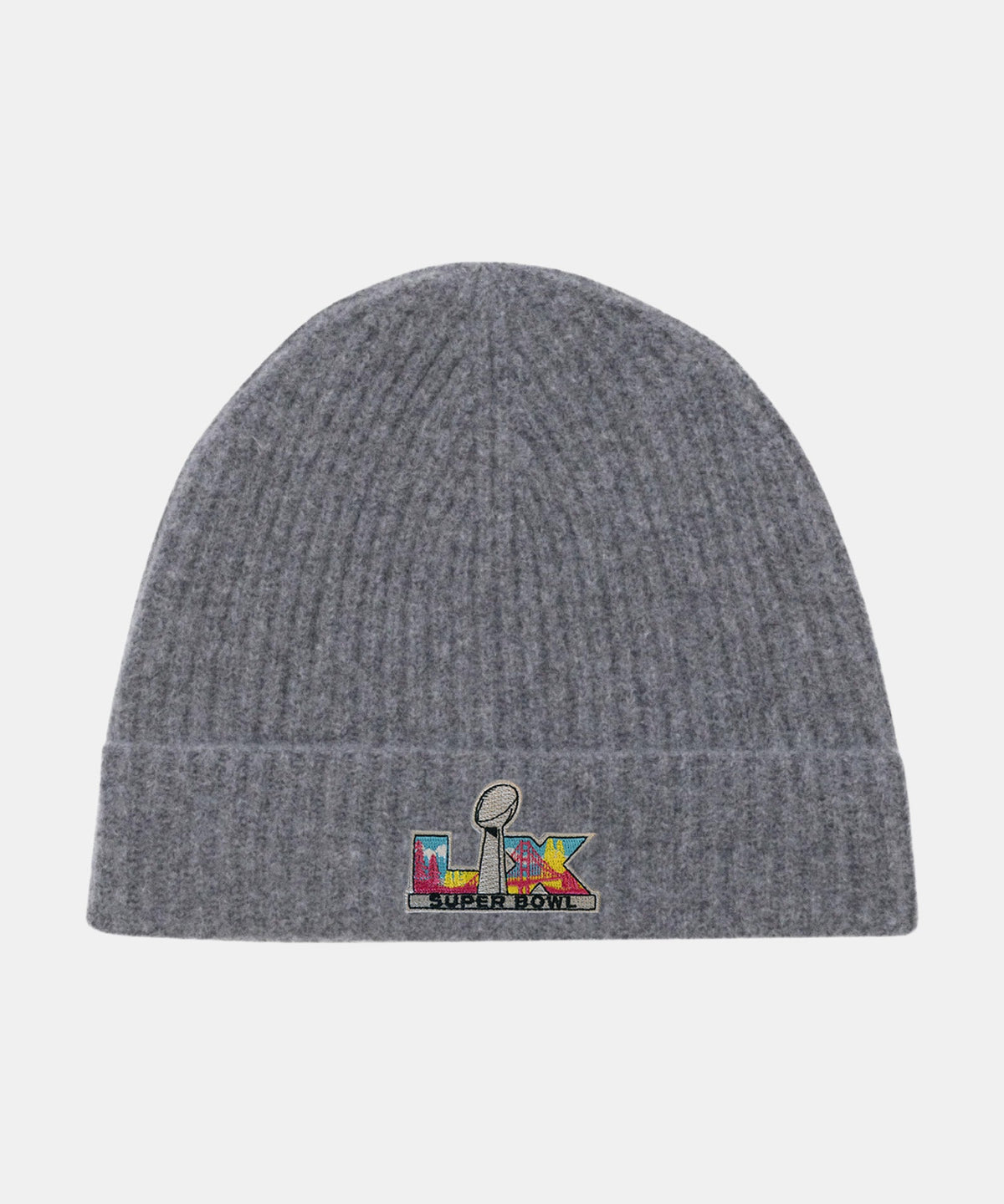 Super Bowl LX Cashmere Ribbed Beanie