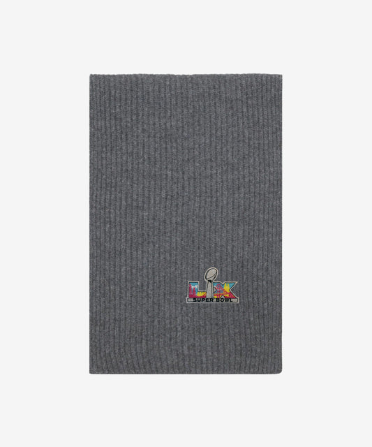 Super Bowl LX Cashmere Ribbed Scarf