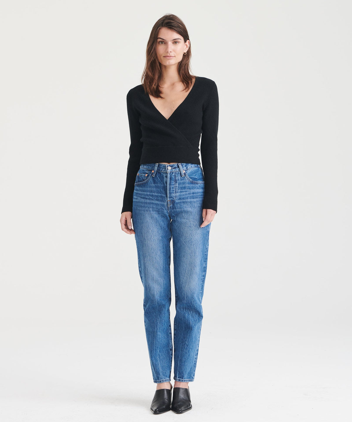 Signature Cashmere Crossover Sweater