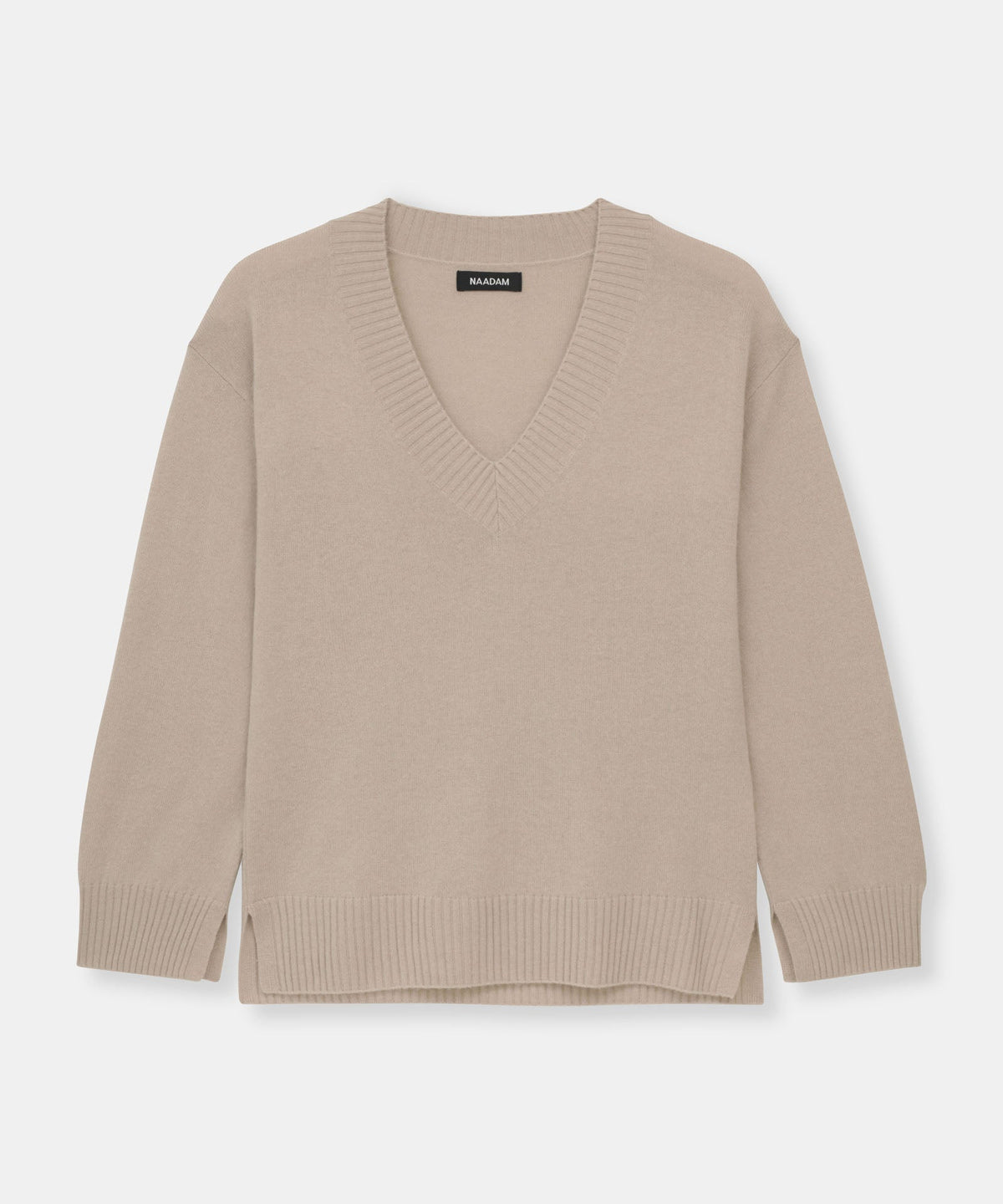 Signature Cashmere Wide Sleeve V-Neck Sweater