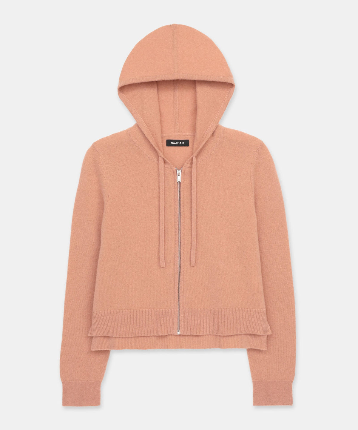 Signature Cashmere Cropped Zip Up Hoodie