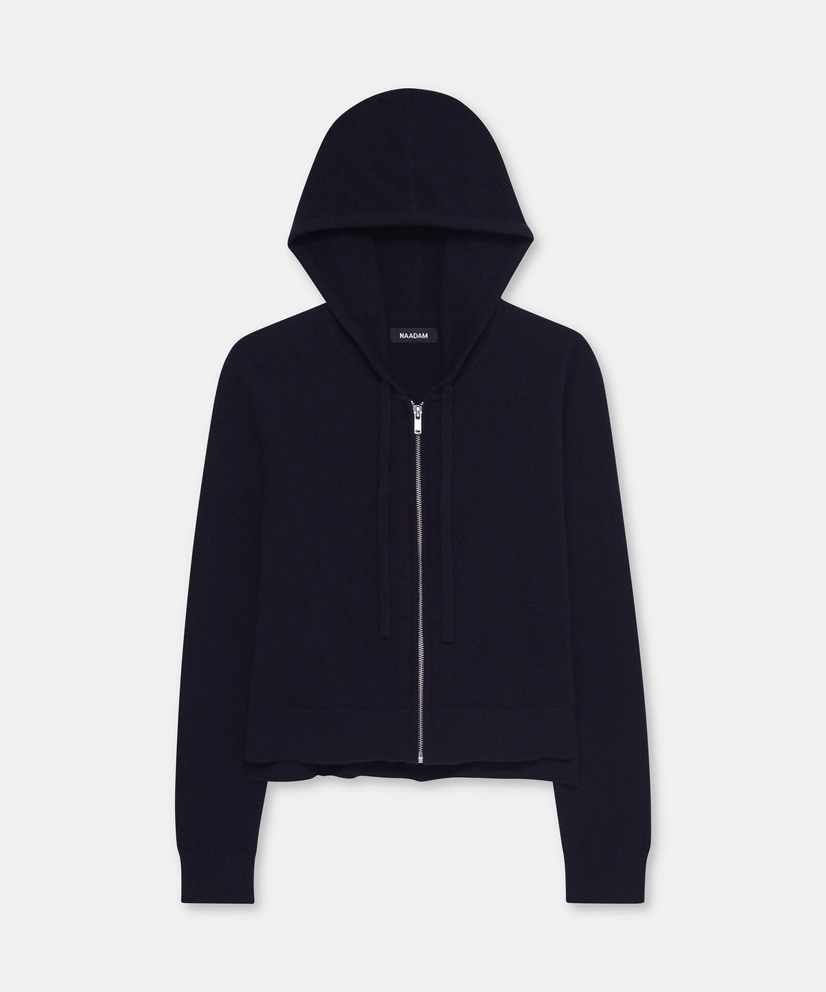 Signature Cashmere Cropped Zip Up Hoodie