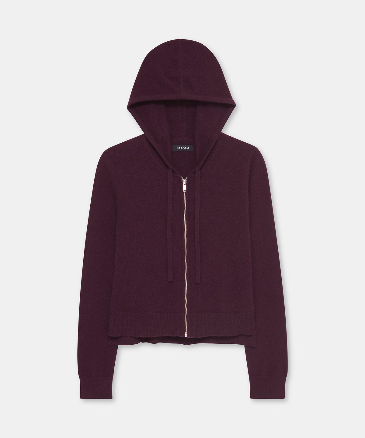 Signature Cashmere Cropped Zip Up Hoodie