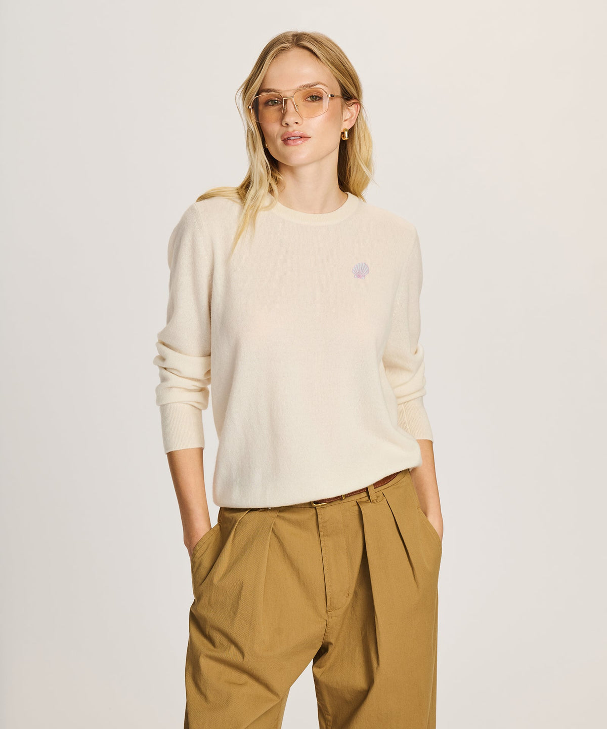 Women's Seashell Cashmere Sweater