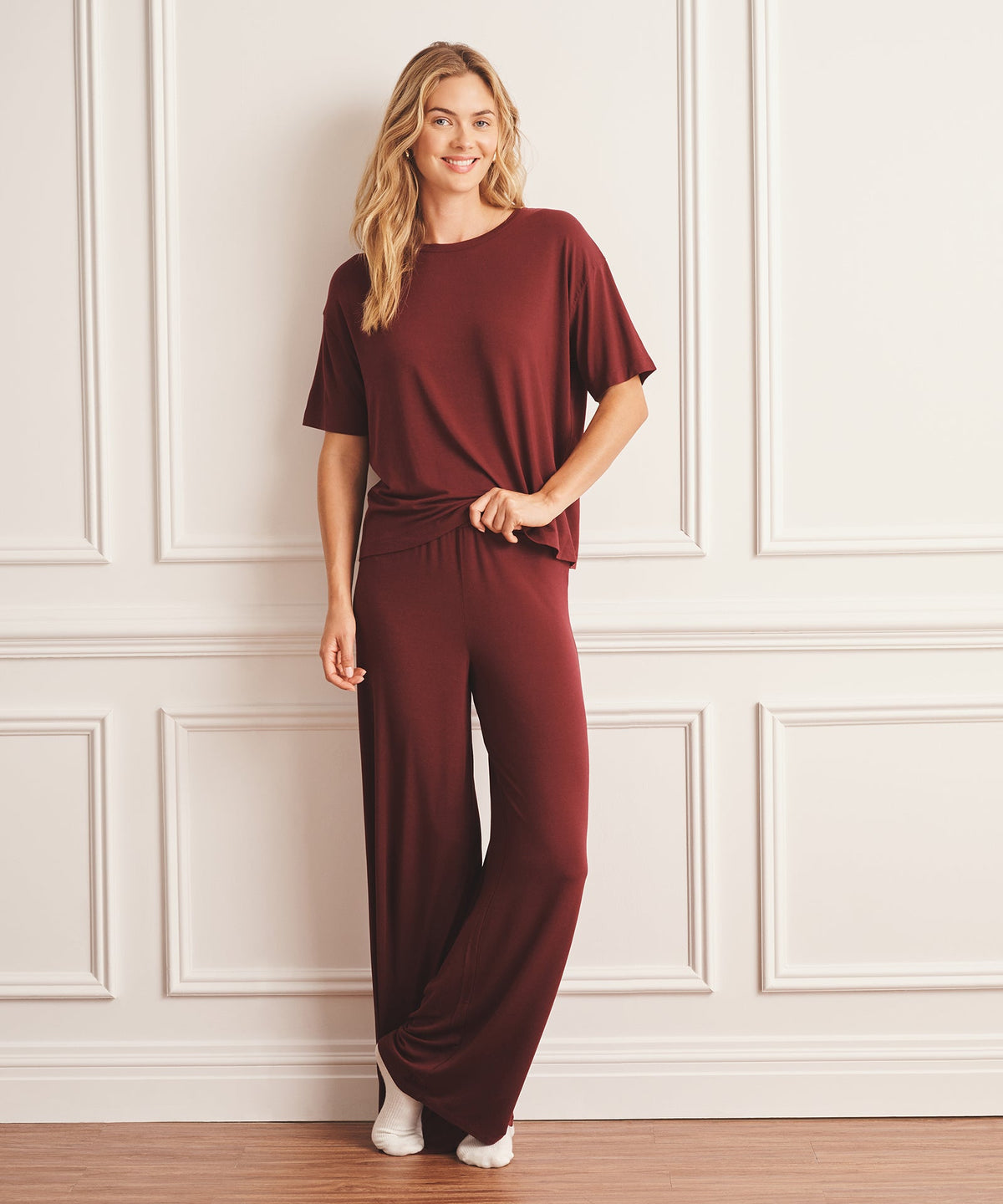 Breathable Short Sleeve Sleep Top