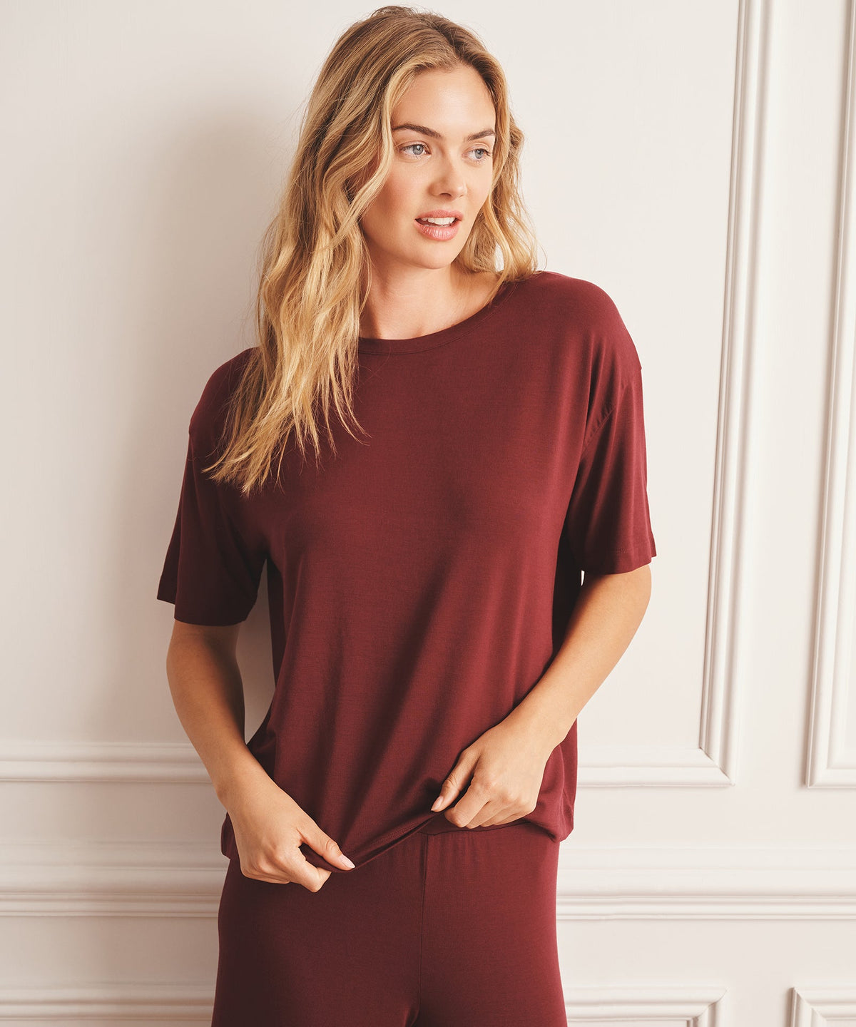 Breathable Short Sleeve Sleep Top