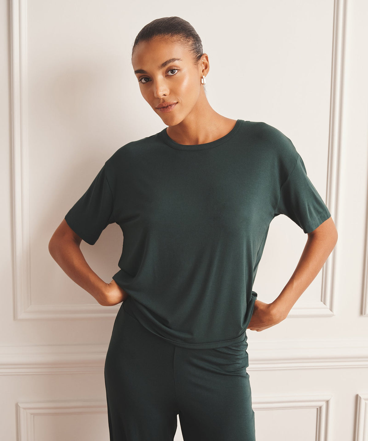 Breathable Short Sleeve Sleep Top