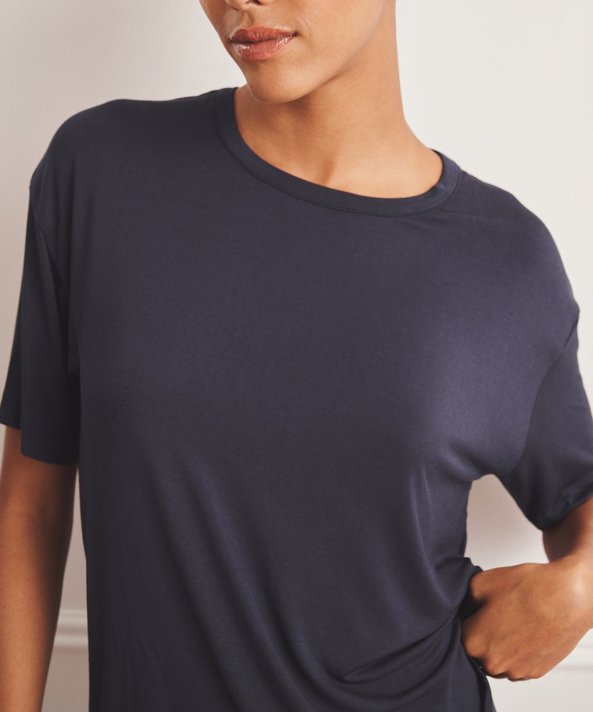 Breathable Short Sleeve Sleep Top