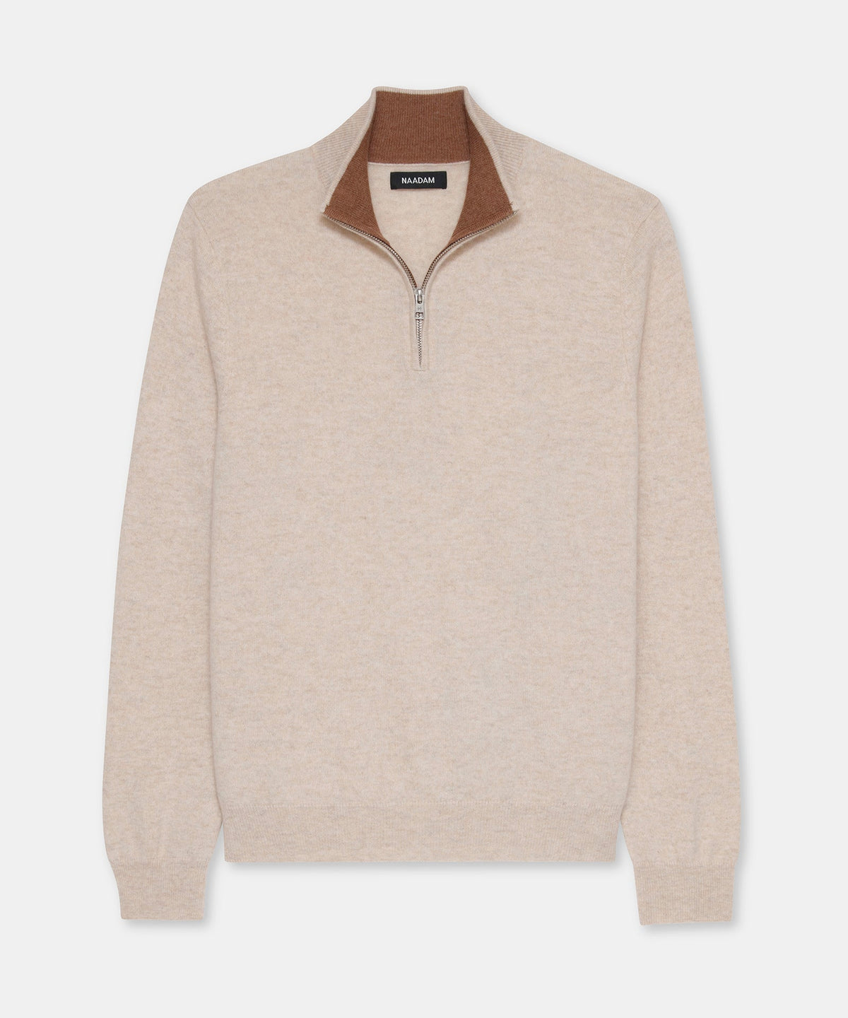 Signature Cashmere Color Blocked Quarter Zip
