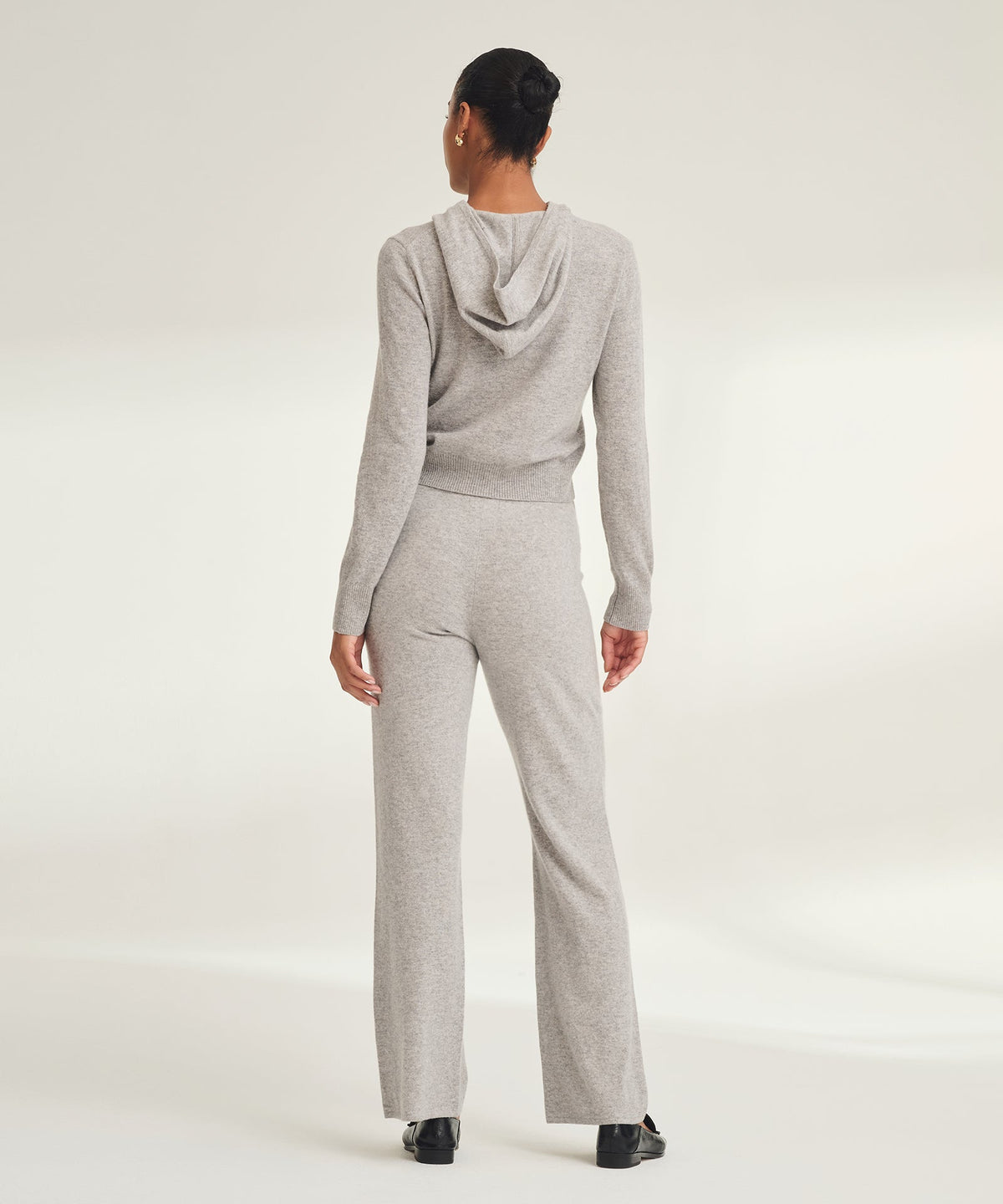 Signature Cashmere Cropped Hoodie